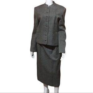 Vintage Tailored by Handmacher Pure Wool Jacket and Skirt Suit 10